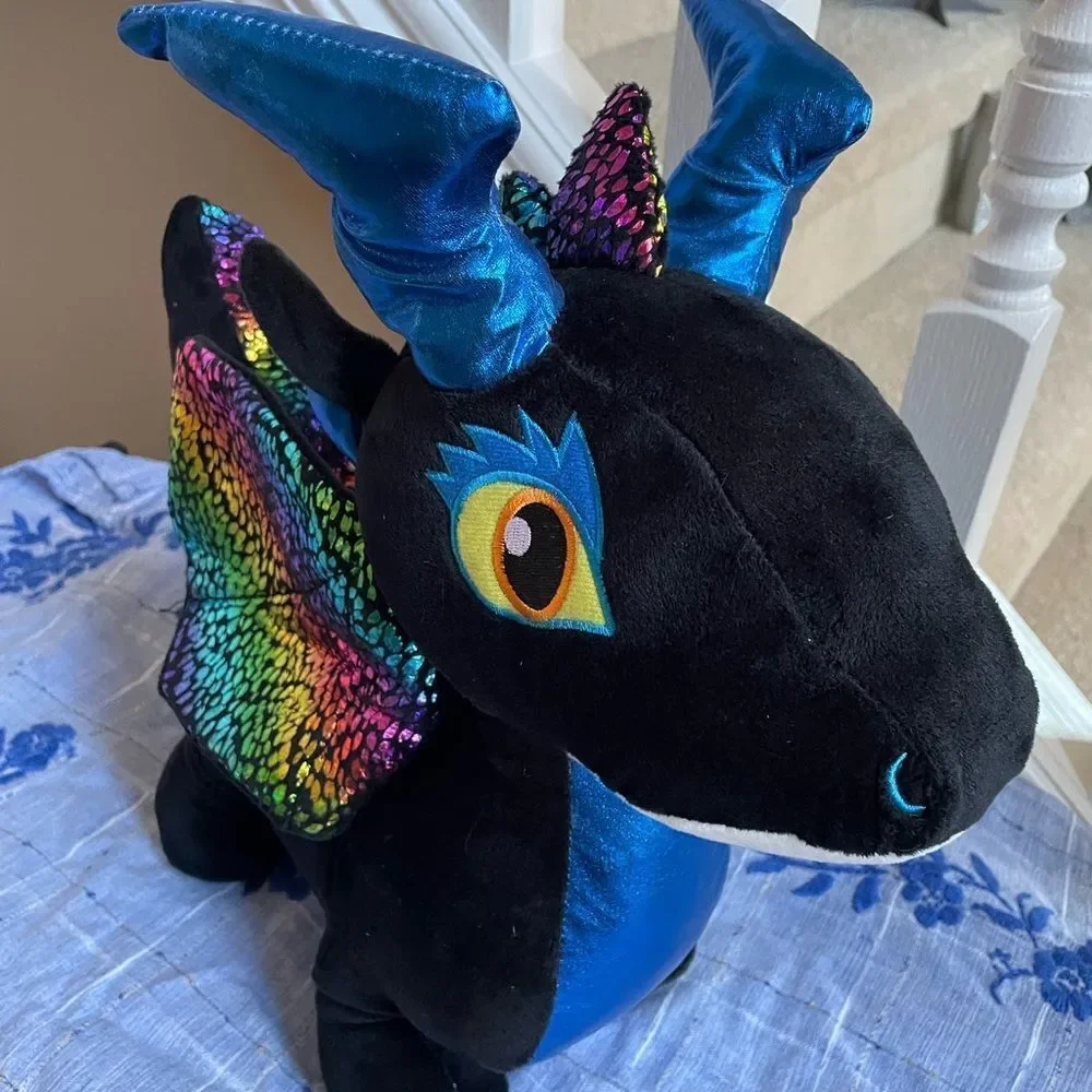 Redemption Black Rainbow Dragon Plush